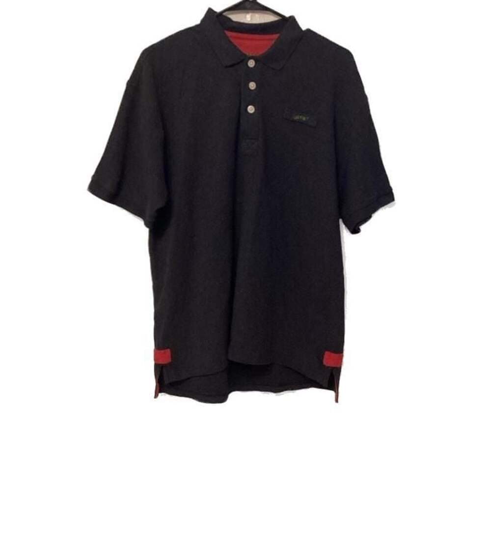 Orvis Signature Heavyweight Short-Sleeve Polo Shirt in Black and Red